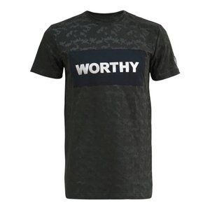WORTHY METALLIC TEE - BLACK